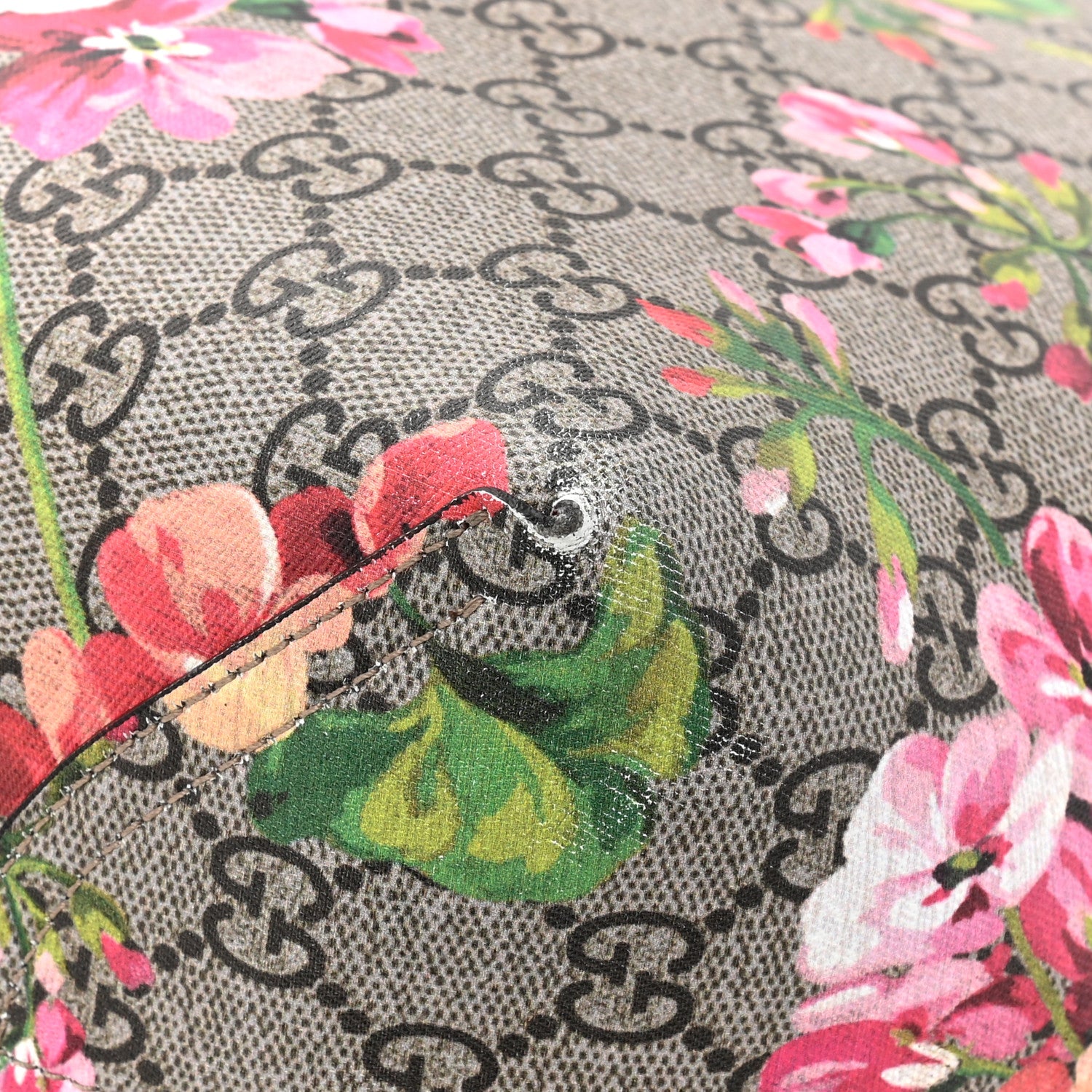 Gucci GG Supreme Monogram Blooms Small Reversible Tote Beige Multicolor Dry Rose 29 of 29