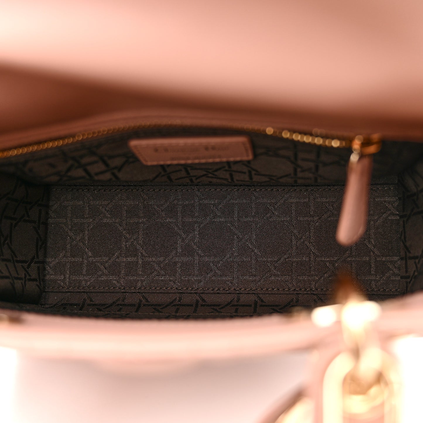 Lambskin Cannage Small My ABC Dior Lady Dior Blush