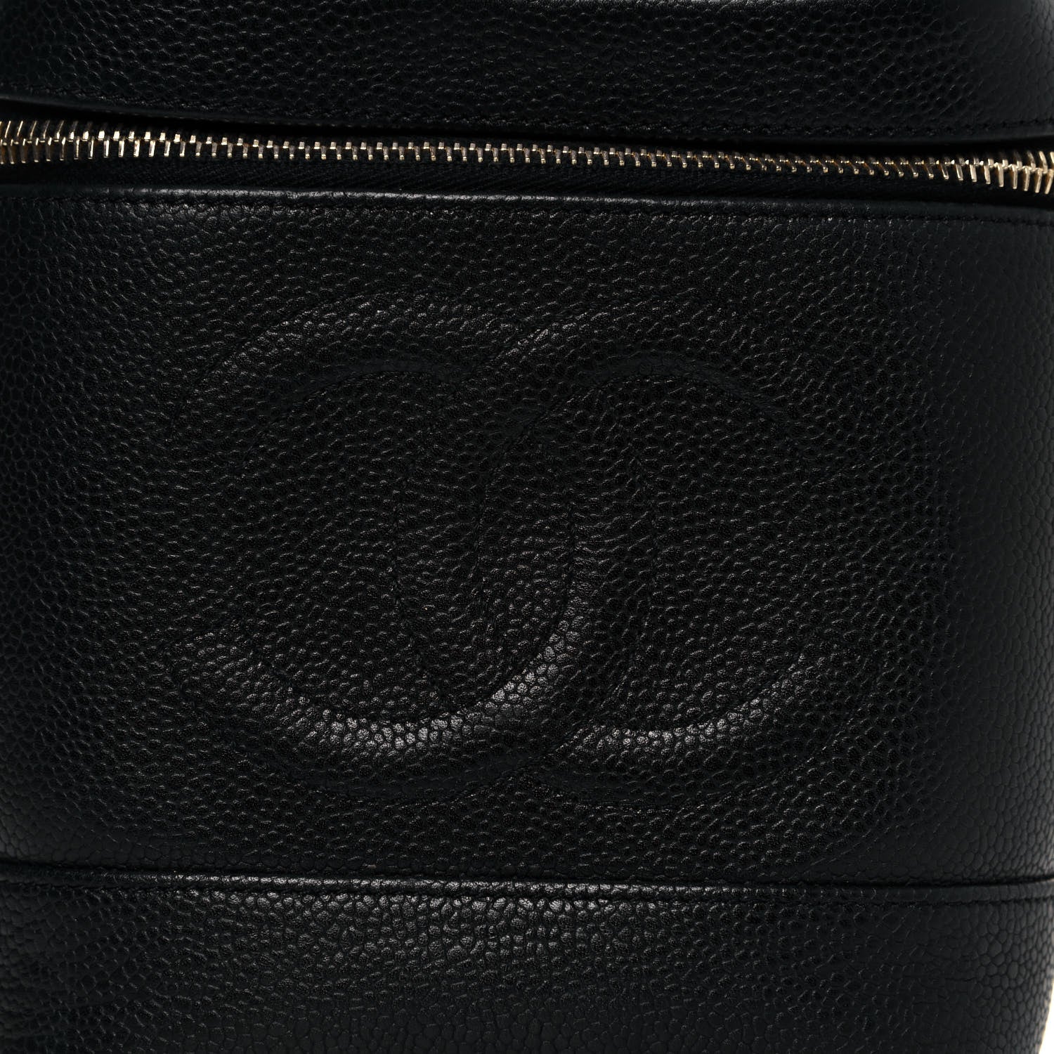 Chanel Caviar Vanity Cosmetic Case Black 6 of 13