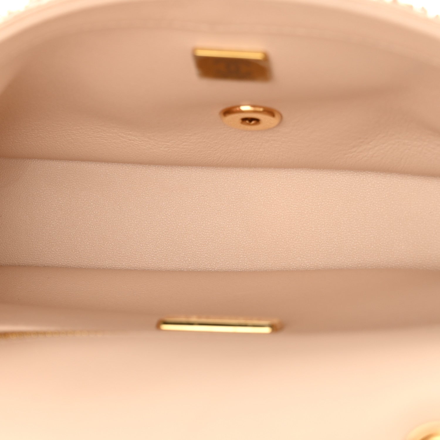 Chanel Sequin Knit Pearl Medium Flap Gold 5 of 10