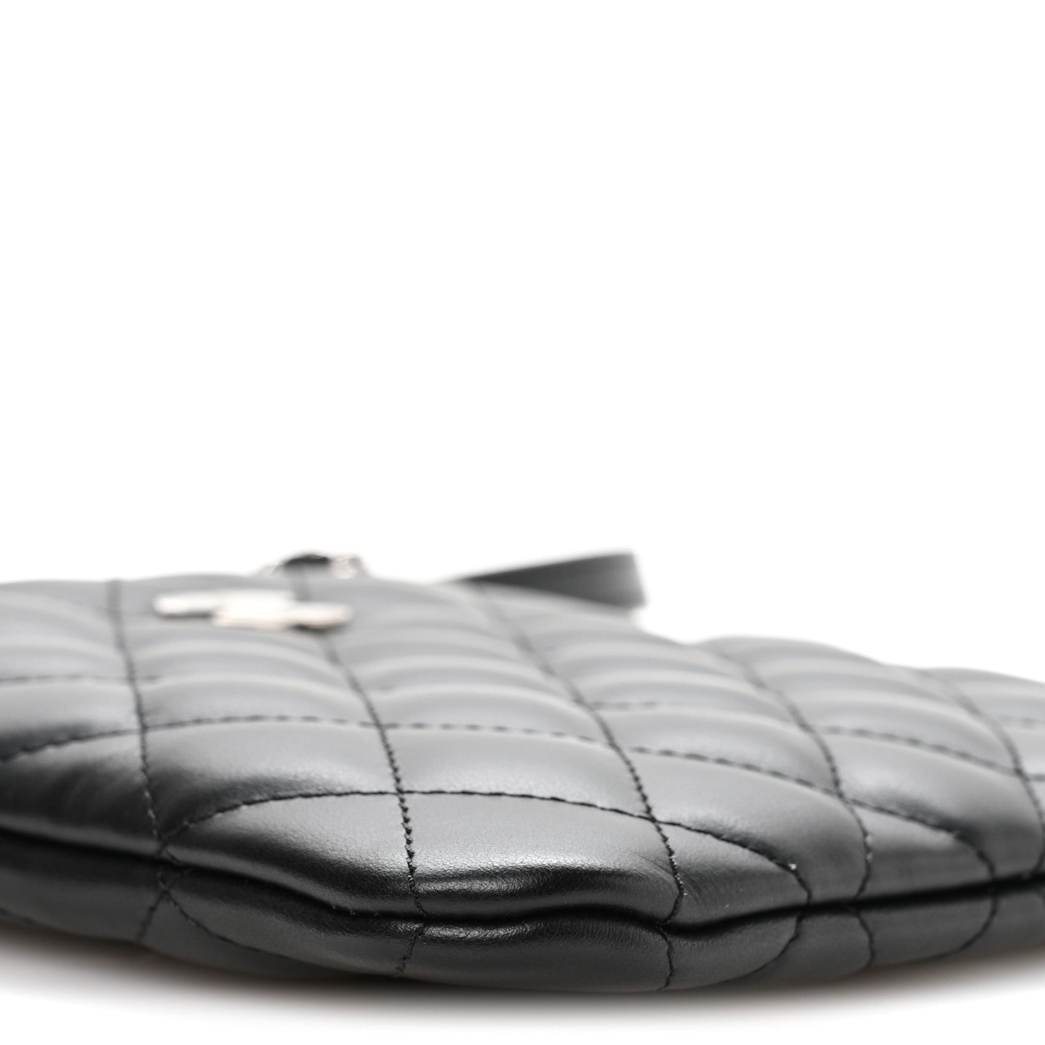 Chanel Lambskin Quilted Uniform Crossbody Bag Black 9 of 11