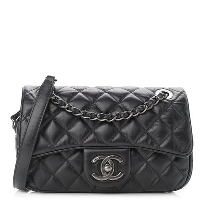 Chanel Aged Calfskin Quilted Small Easy Flap Black 1 of 11