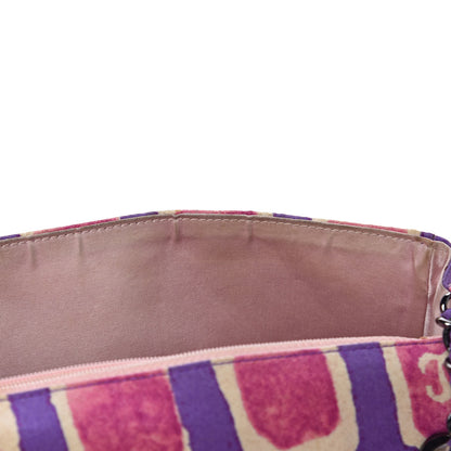 Chanel Nylon Printed Small Flap Purple 12 of 24