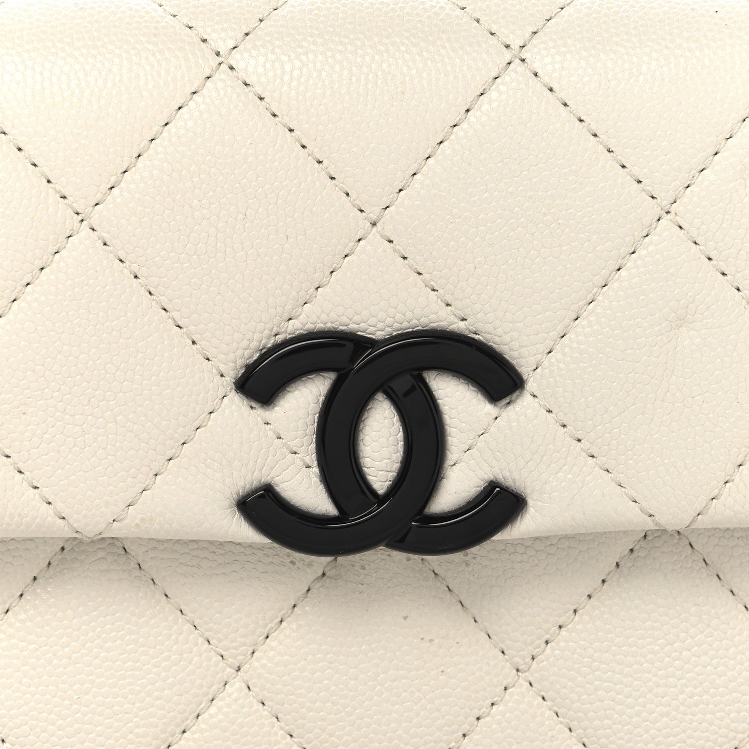 Chanel Caviar Quilted My Everything Small Flap White Black 8 of 13
