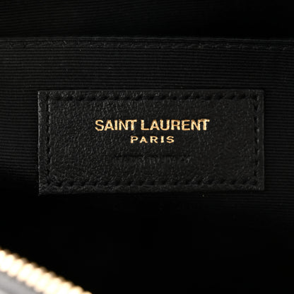 Saint Laurent Calfskin Matelasse Monogram Lou Camera Bag Storm 6 of 10