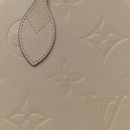 Louis Vuitton Empreinte Monogram Giant Neverfull MM Tourterelle 9 of 12