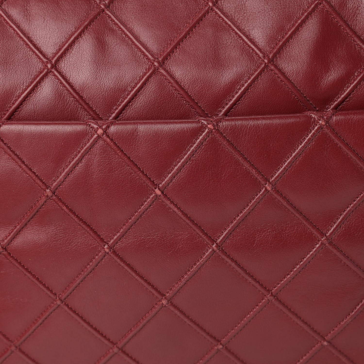 Chanel Calfskin Diamond Debossed Large Cosmos Flap Red 12 of 15