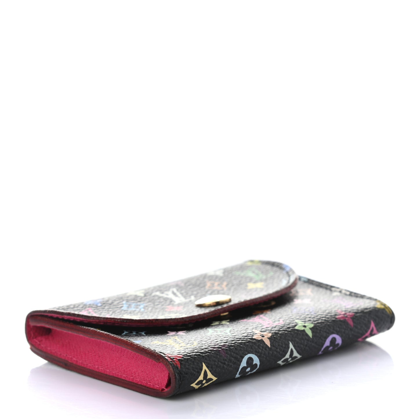 Monogram Multicolor Business Card Holder Black Grenade