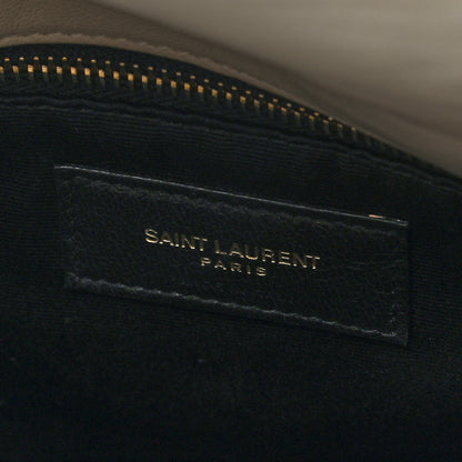 Saint Laurent Lambskin Quilted Small Loulou Puffer Monogram Chain Satchel Crema Soft 6 of 9