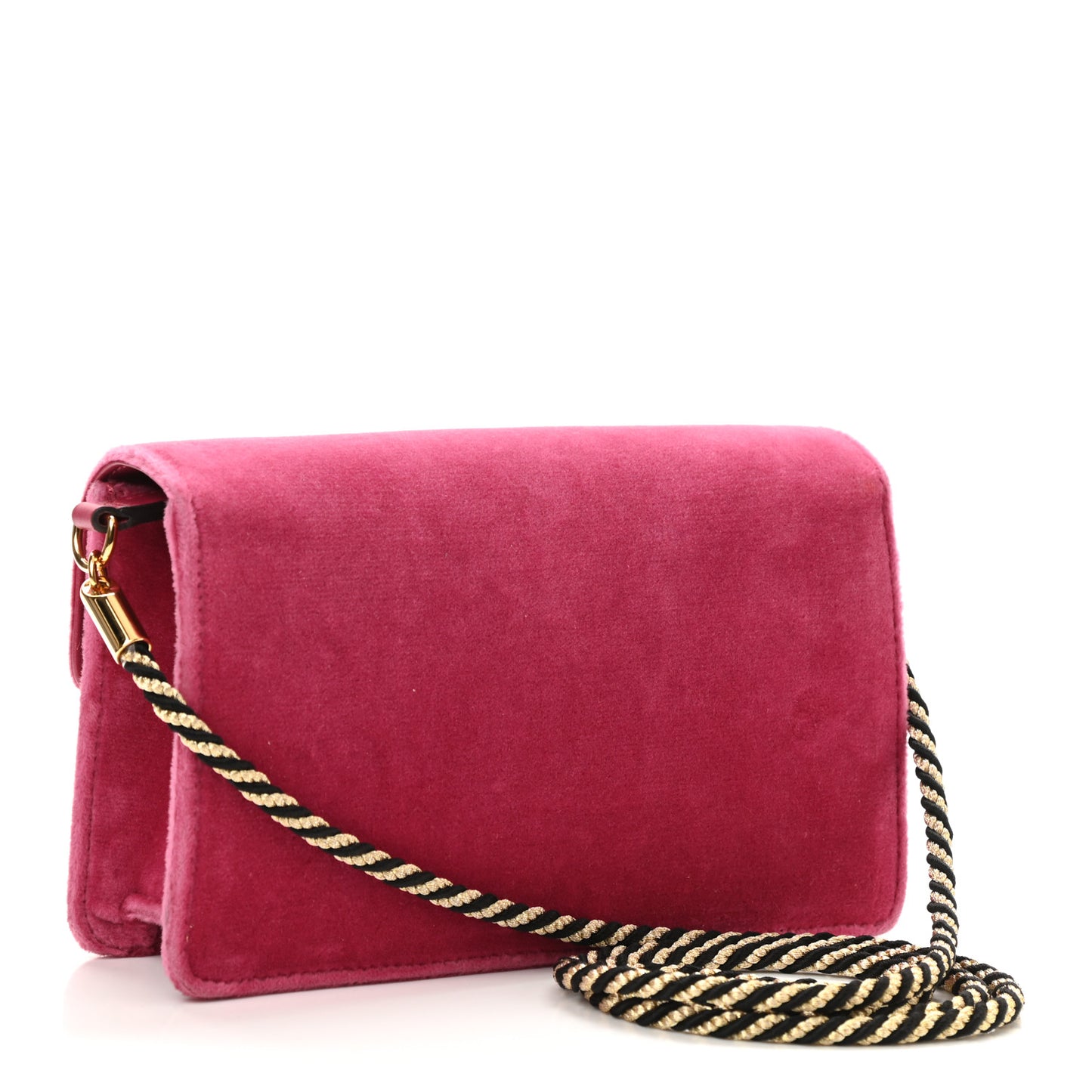 Velvet Crystal Square G Shoulder Bag Light Raspberry Rose