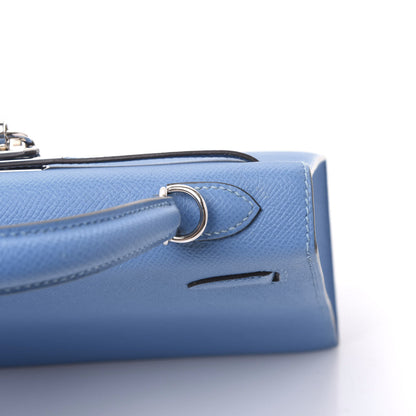 Hermes Epsom Kelly Sellier 25 Bleu Paradis 10 of 40