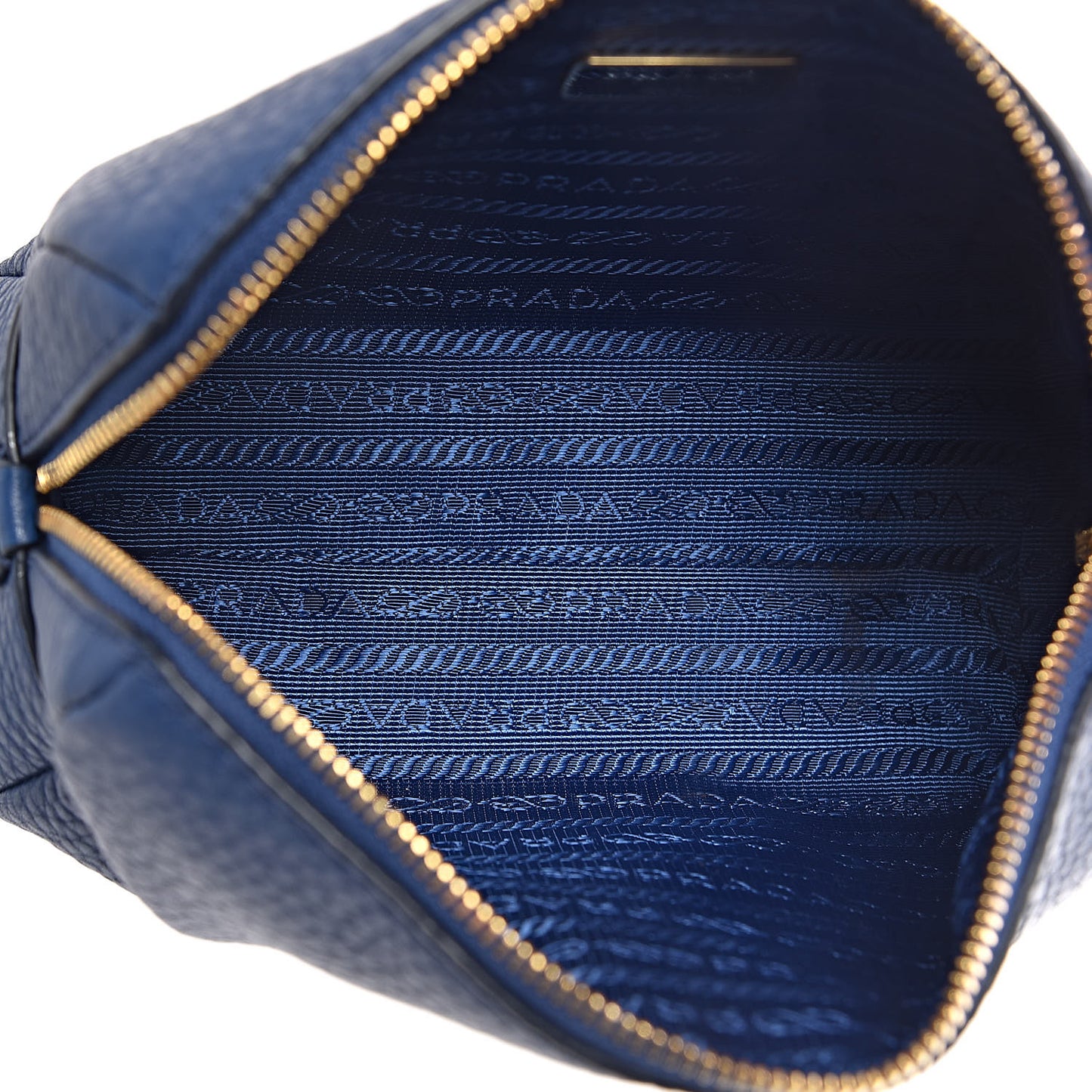 Vitello Daino Cosmetic Pouch Bleuette