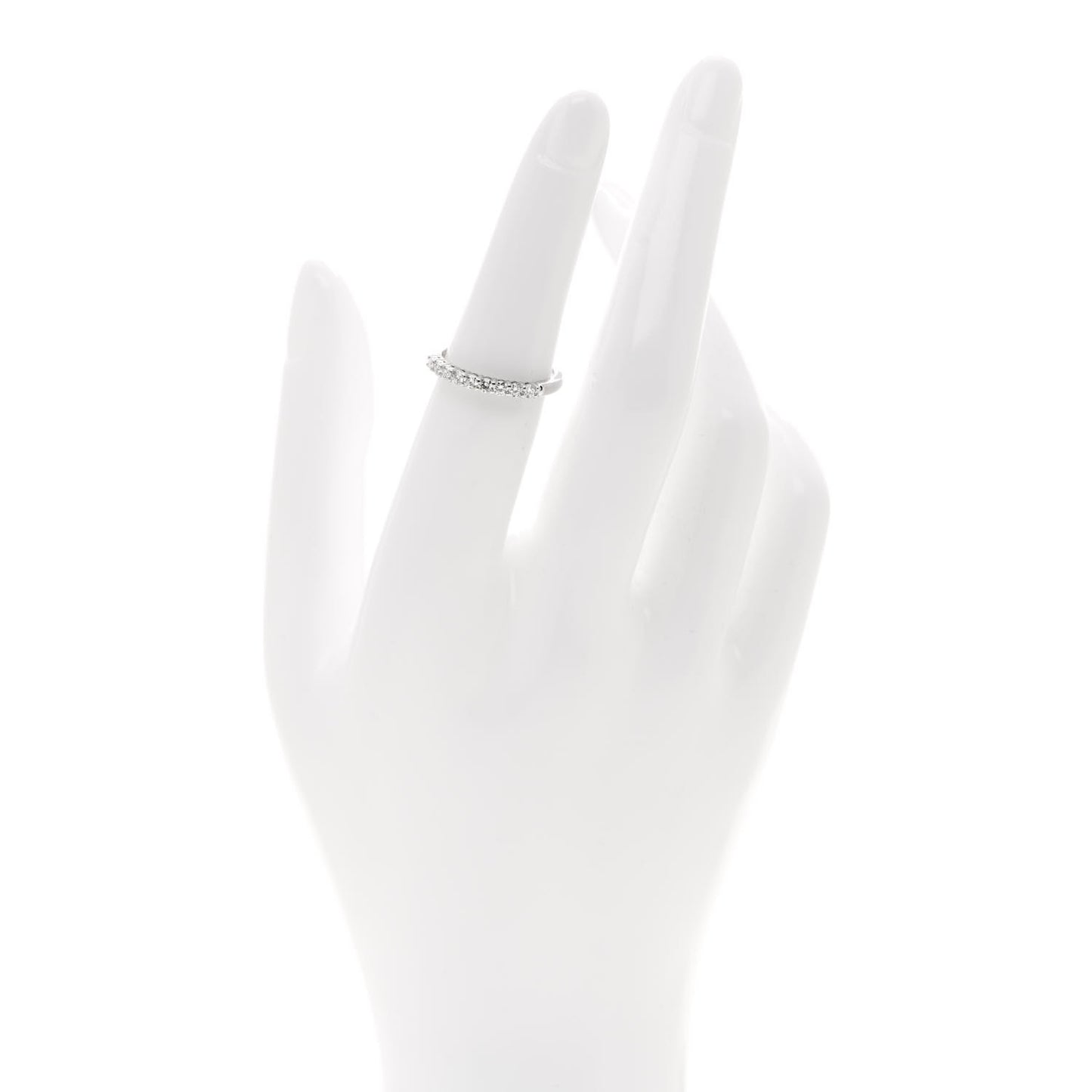 Platinum Diamond .25ctw Embrace Half Circle Band Ring 50 5.5