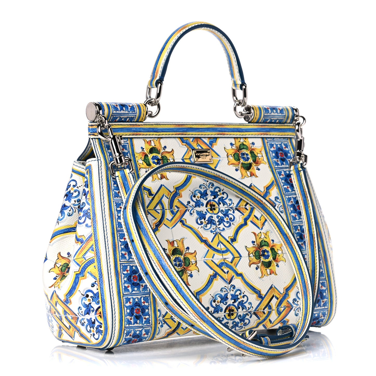 Dauphine Majolica Print Medium Miss Sicily Satchel Multicolor