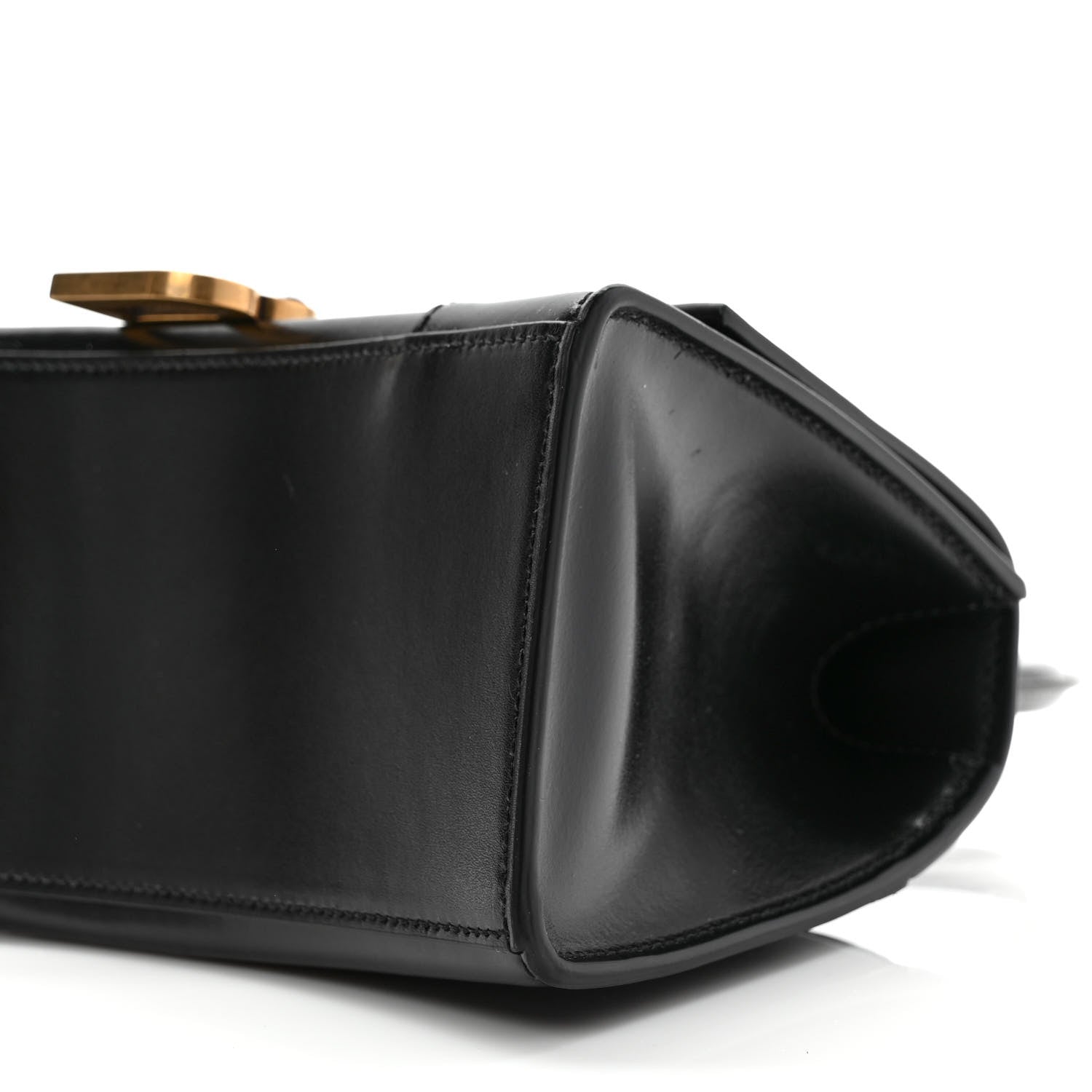 Balenciaga Shiny Box Calfskin Small Hourglass Top Handle Bag Black 8 of 8