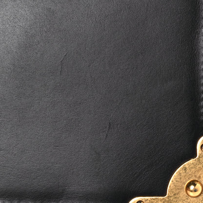 Prada Antic Soft Saffiano Lions Head Cahier Shoulder Bag Black 17 of 22