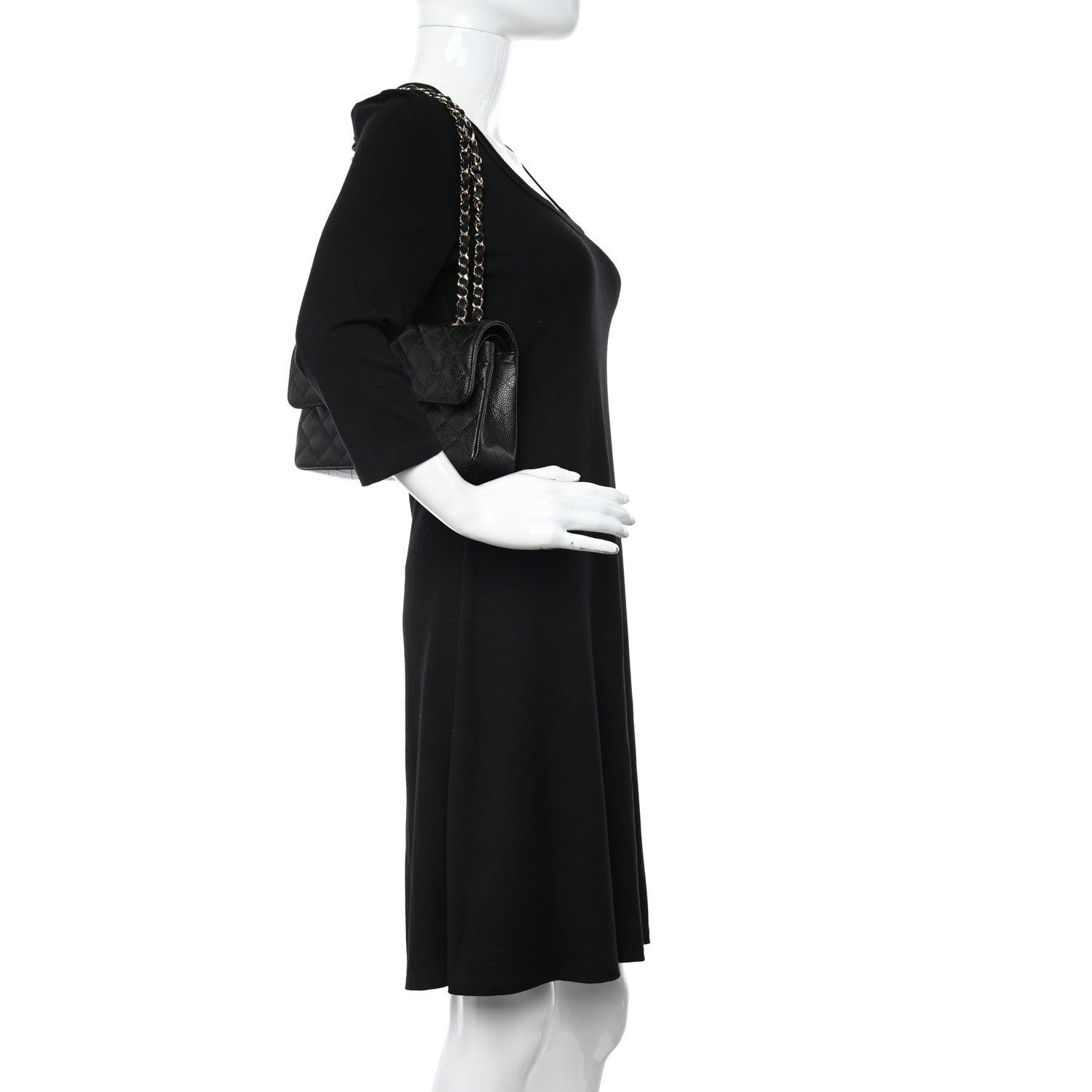 Chanel Caviar Quilted Small Double Flap Black 2 of 10