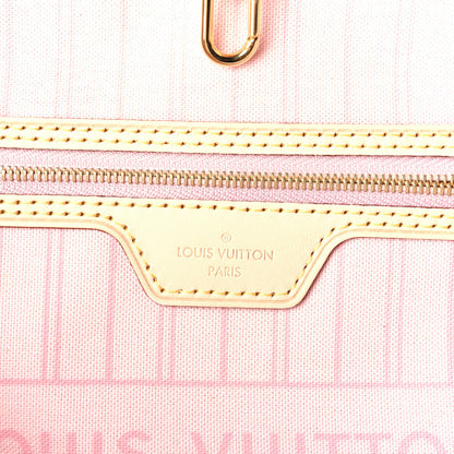Louis Vuitton Damier Azur Neo Neverfull MM Rose Ballerine 6 of 8
