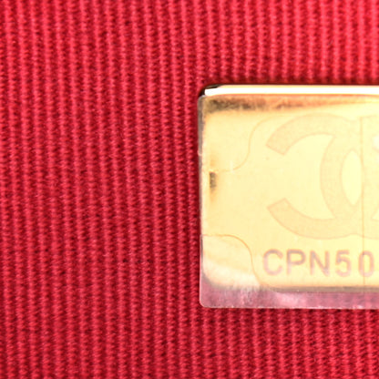 Chanel Lambskin Quilted Pearl Crown Drawstring Bag Black 7 of 11