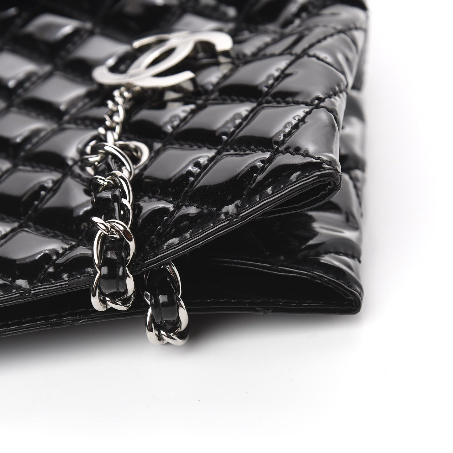 Vinyl Quilted In The Business North South Tote Black