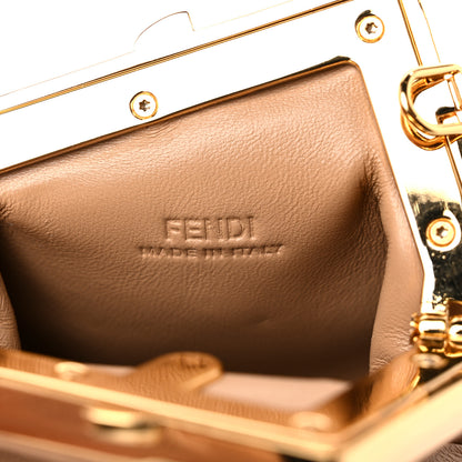 Fendi Shiny Nappa Nano Fendi First Bag Charm Sand 6 of 9