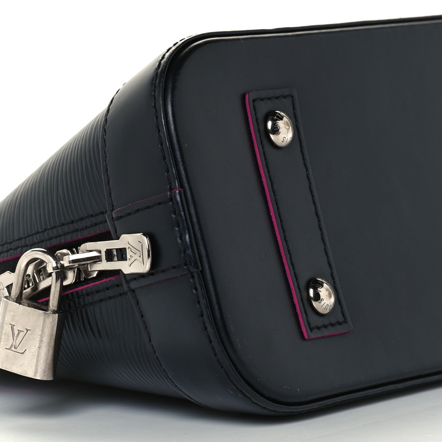 Louis Vuitton Epi Alma BB Black Hot Pink 12 of 13