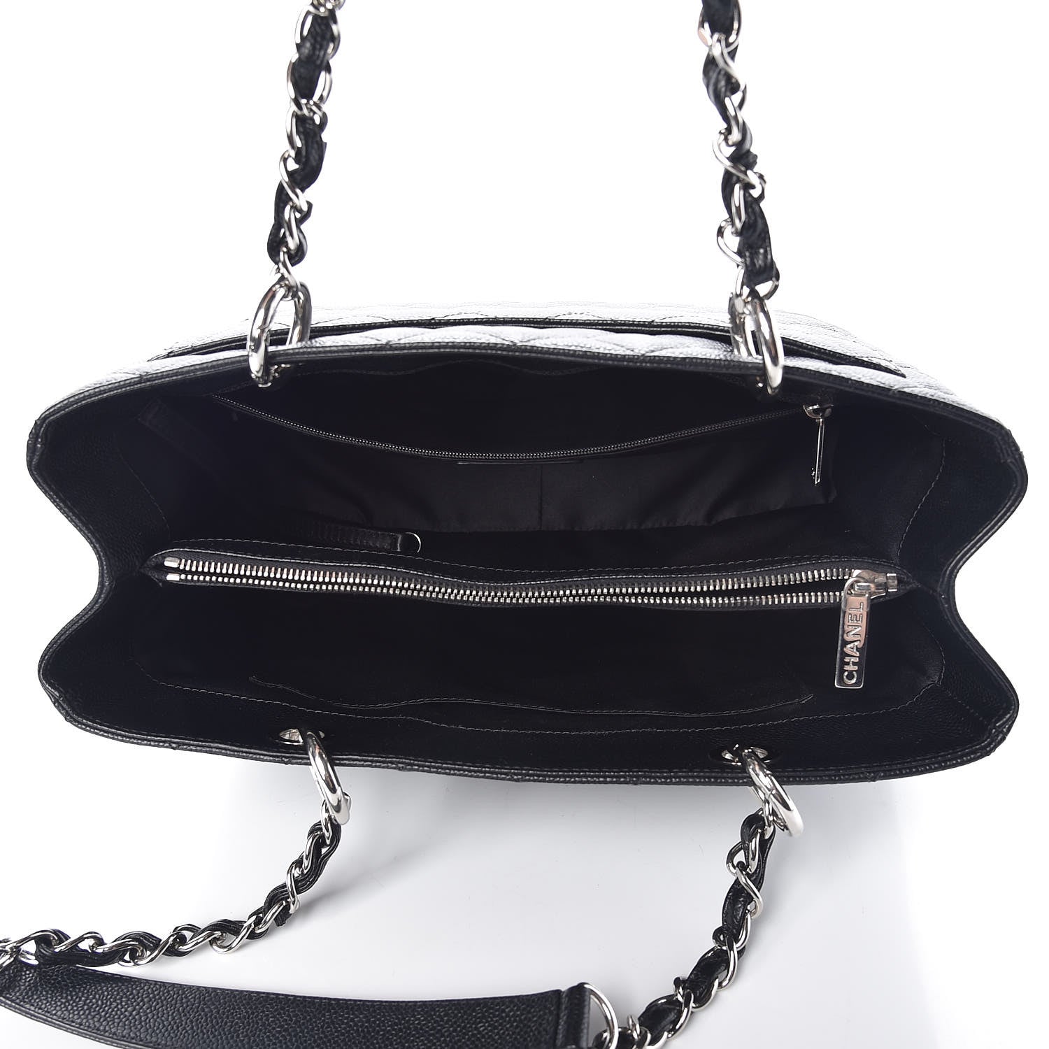 Chanel Caviar Quilted Grand Shopping Tote GST Black 5 of 9