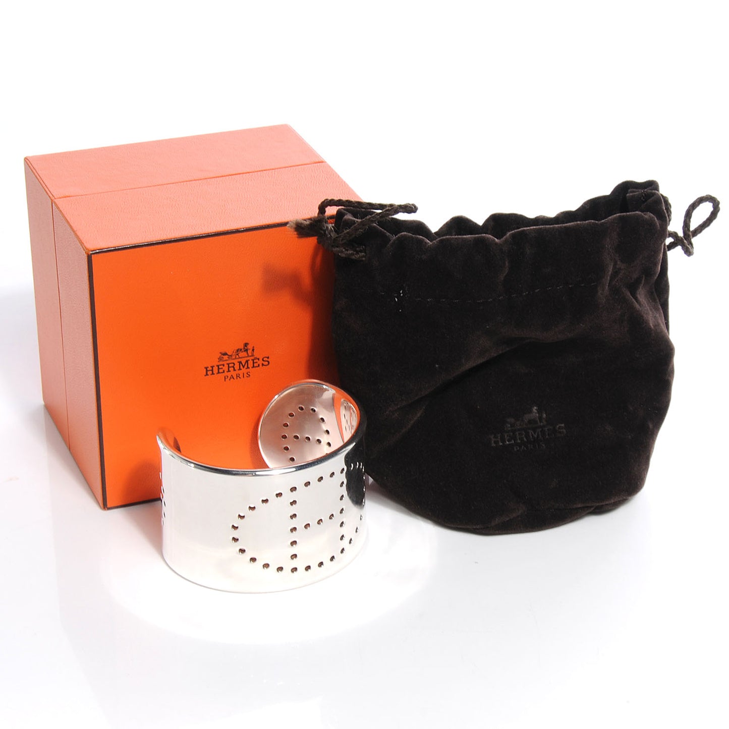 Sterling Silver Eclipse Cuff Silver Large