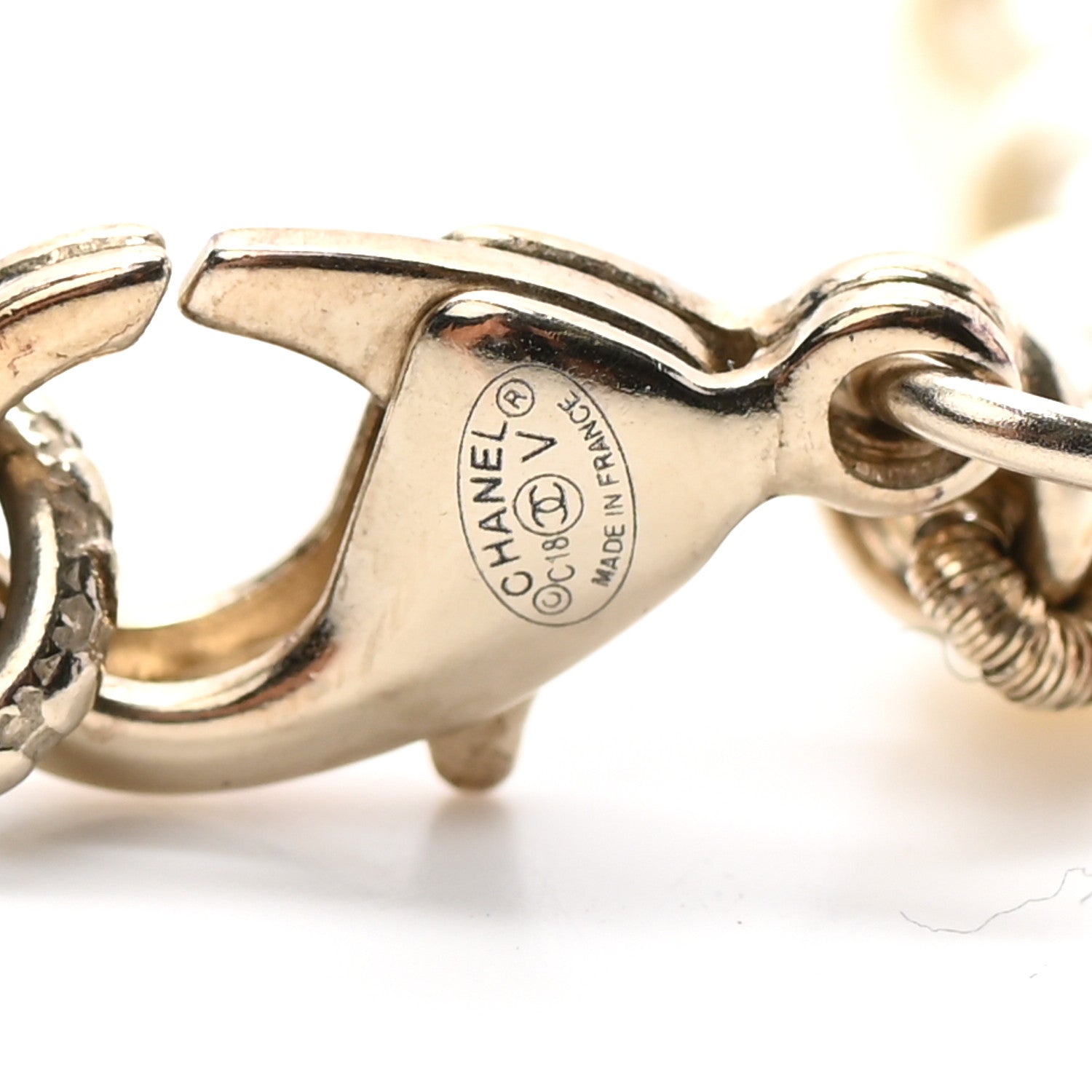 Chanel Pearl CC Bracelet Gold 4 of 4