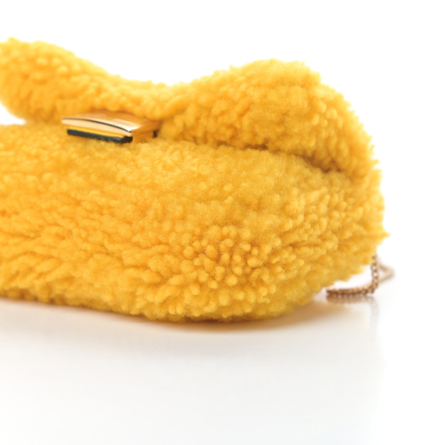 Shearling Vitello Grace Nano Baguette Charm Narciso