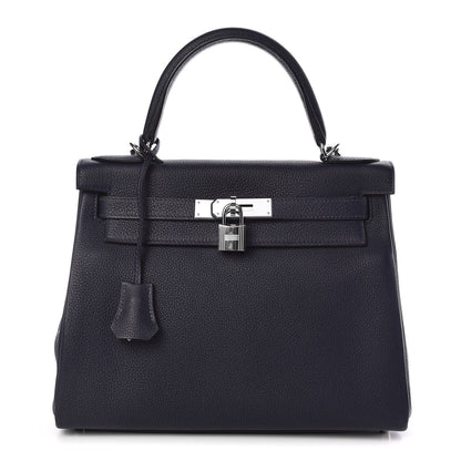 Hermes Togo Kelly Retourne 28 Bleu Nuit 1 of 37