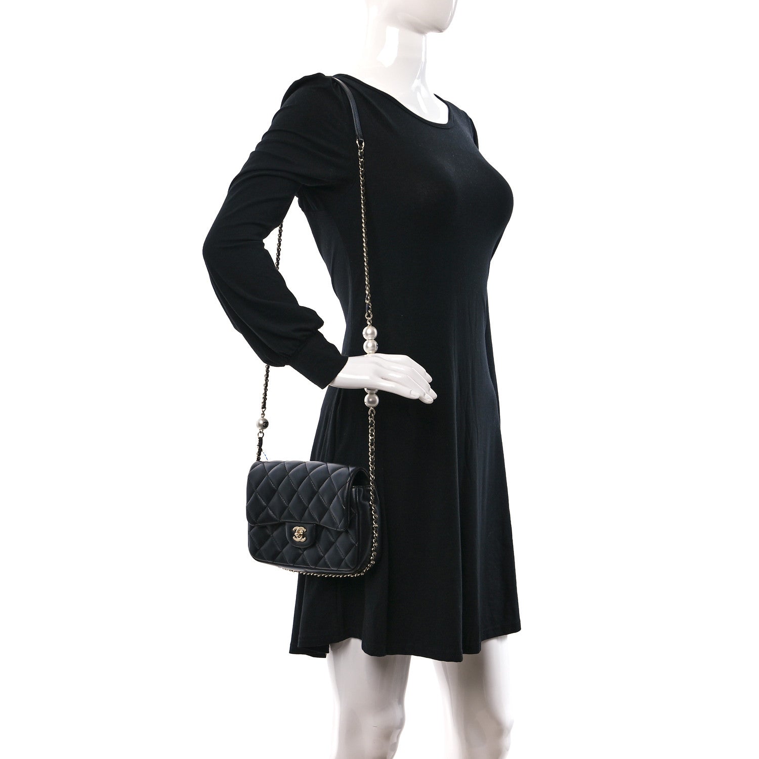 Chanel Lambskin Quilted Small My Precious Flap Black 2 of 10