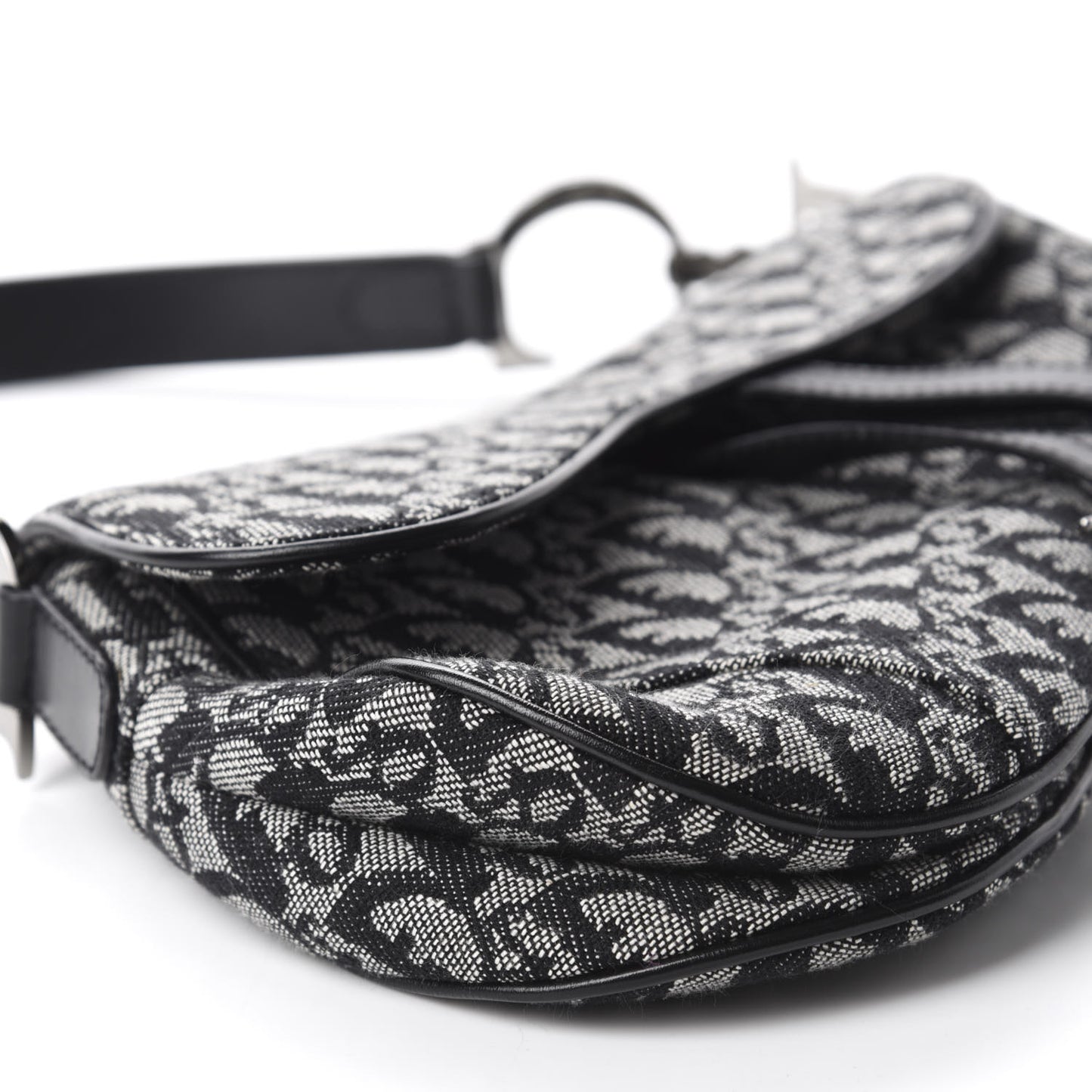 Monogram Saddle Bag Black