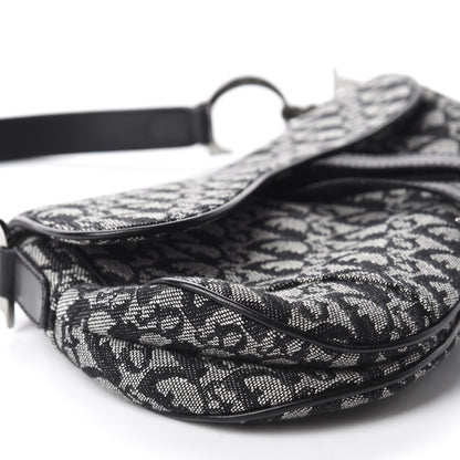 Christian Dior Monogram Saddle Bag Black 6 of 10