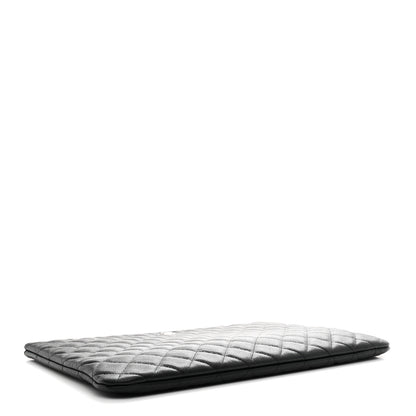 Chanel Caviar Quilted Large Cosmetic Case Black 4 of 7