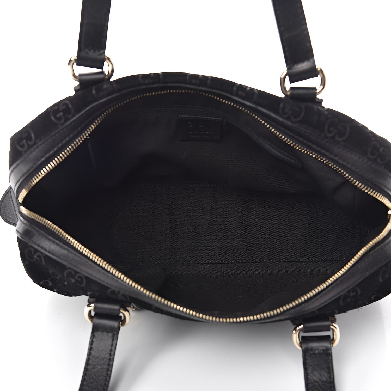 Gucci Guccissima Suede Charmy Boston Black 5 of 10