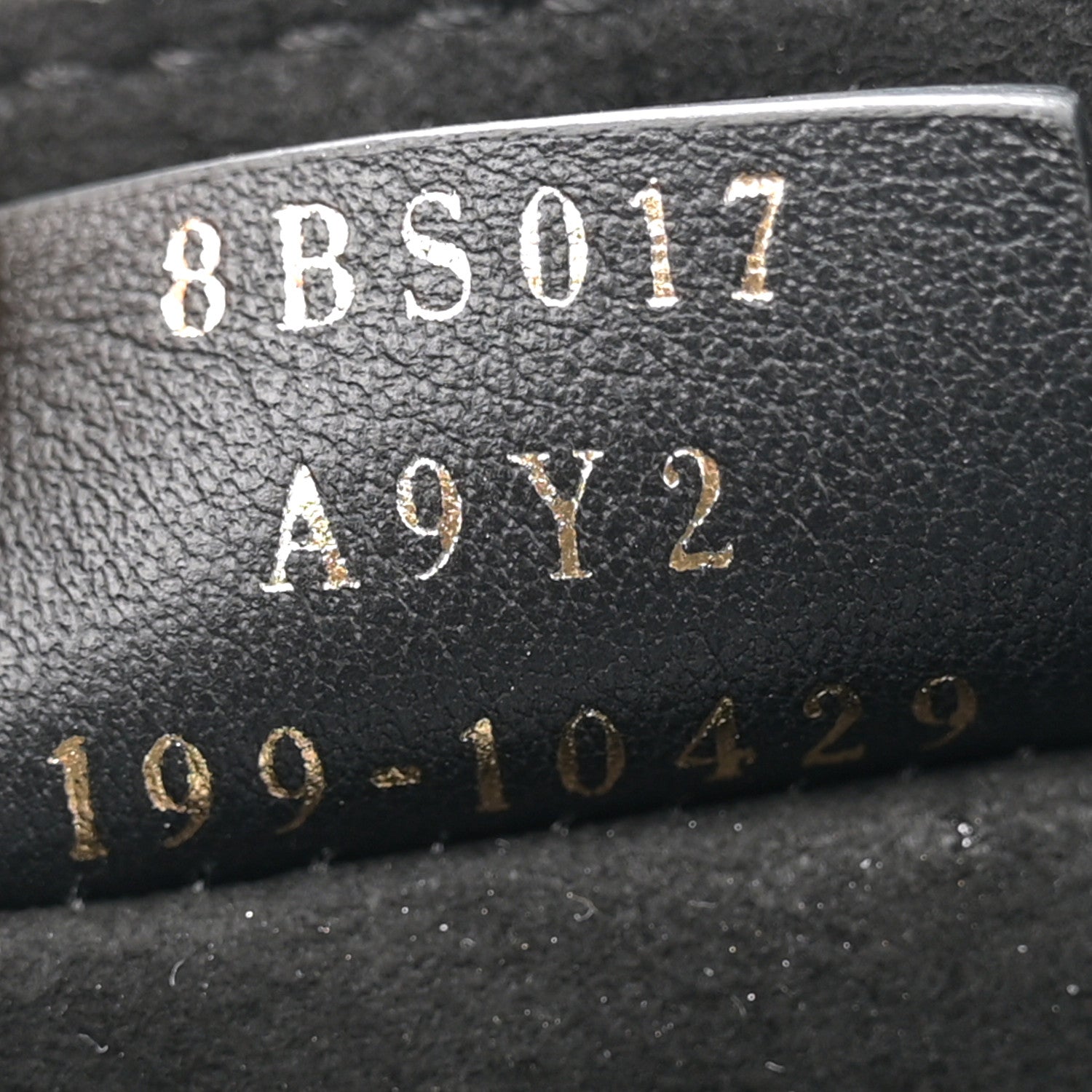 Fendi Shearling Vitello Vernice Mou Pequin Striped Mini Baguette Tobacco Black 7 of 10