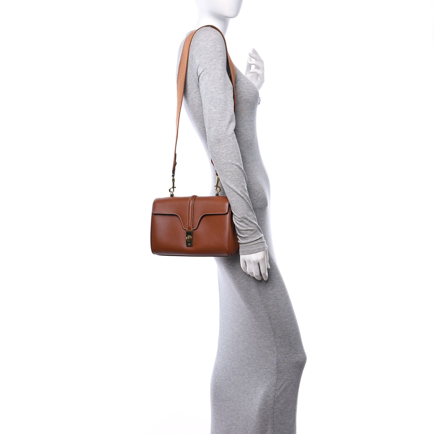 Smooth Calfskin Teen 16 Crossbody Bag Soft Tan