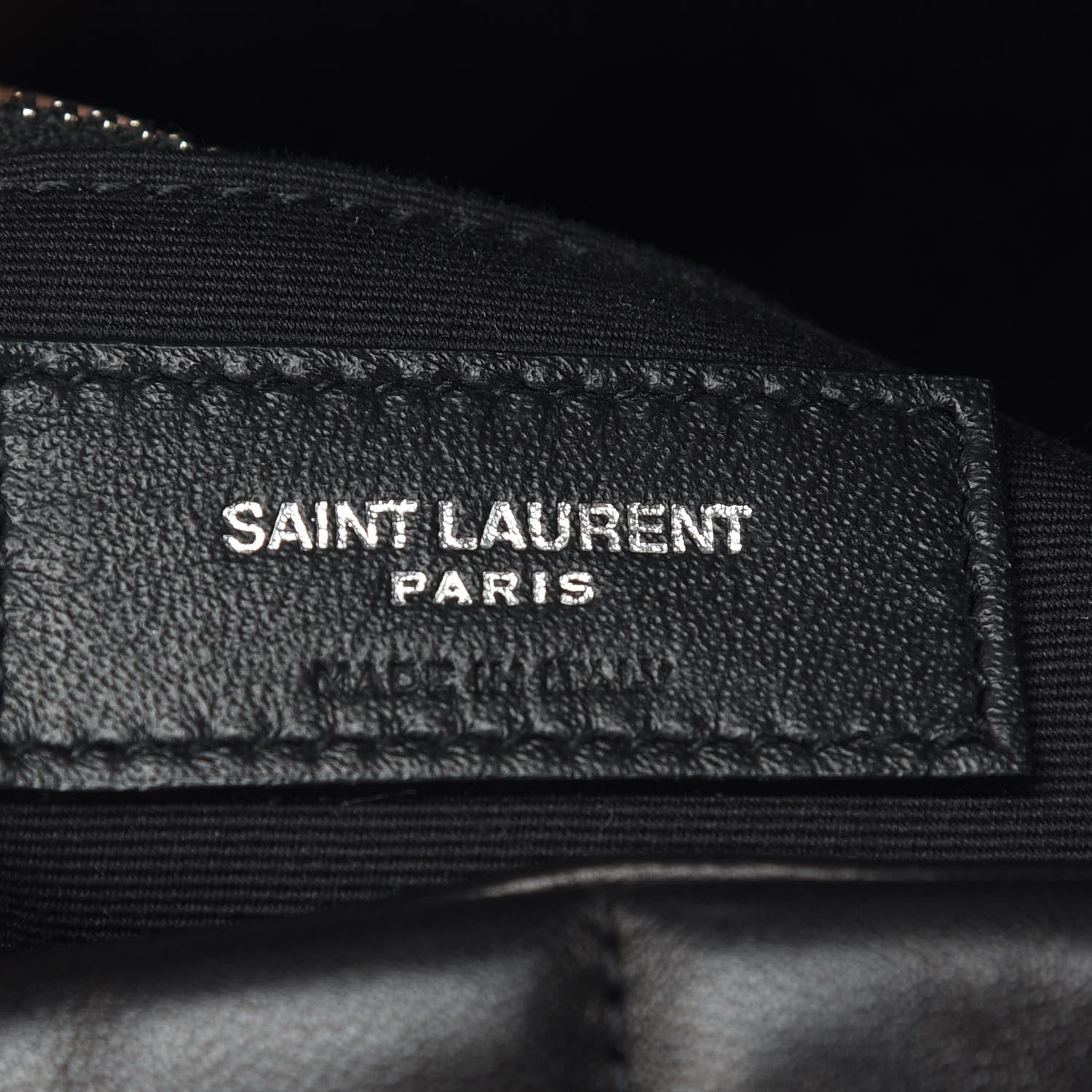 Saint Laurent Lambskin Quilted Small Loulou Puffer Monogram Chain Satchel Black 6 of 9