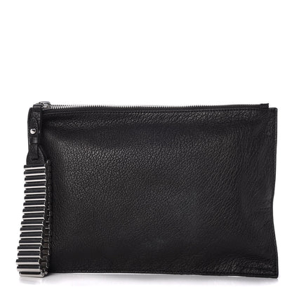 Alexander McQueen MCQ by Calfskin Zipped Pouch Black 1 of 8
