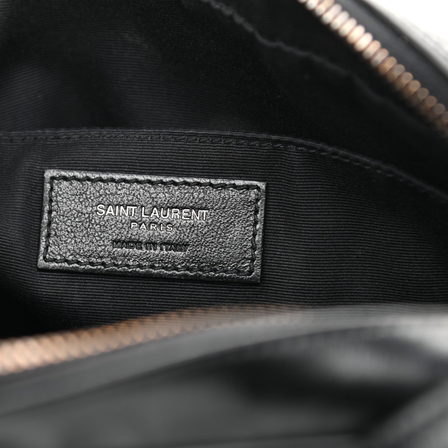 Saint Laurent Calfskin Matelasse Monogram Lou Camera Bag Black 6 of 10