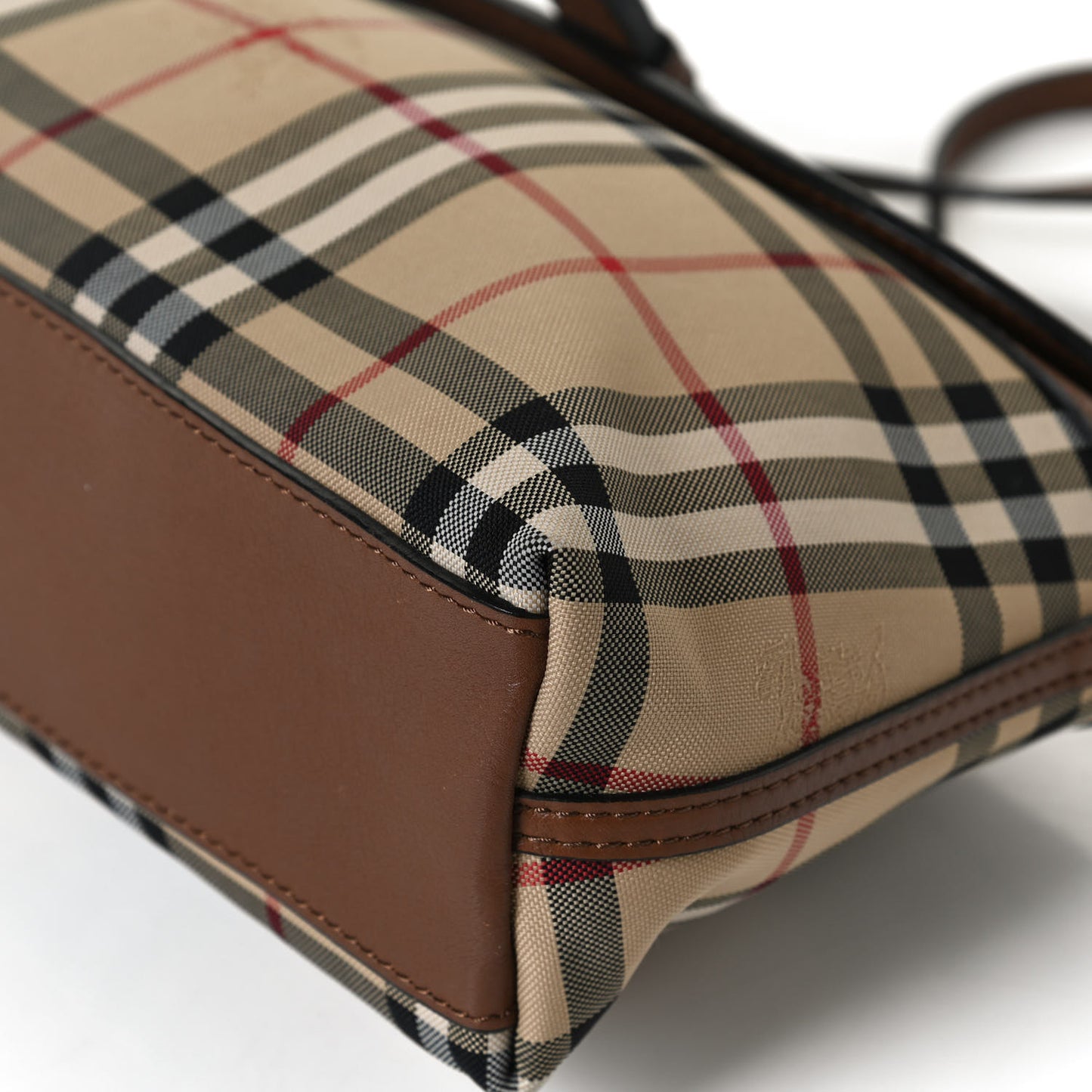 Horseferry Check Small Leah Crossbody Clutch Brown
