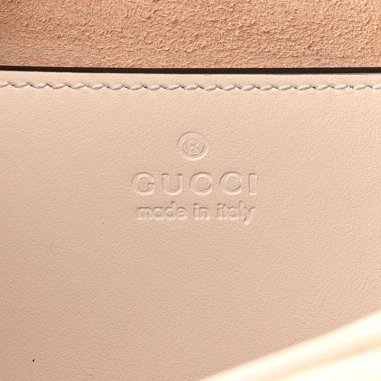 Gucci Calfskin Matelasse Small GG Marmont Chain Shoulder Bag White 6 of 11