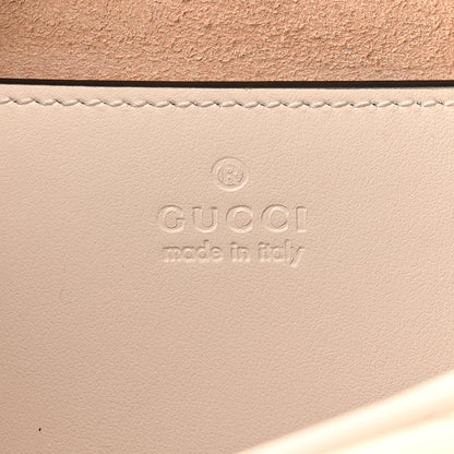 Gucci Calfskin Matelasse Small GG Marmont Chain Shoulder Bag White 6 of 11