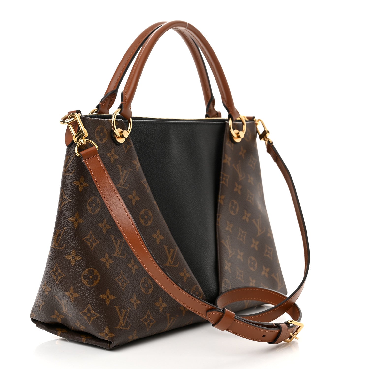Louis Vuitton Monogram V Tote MM Black 3 of 11