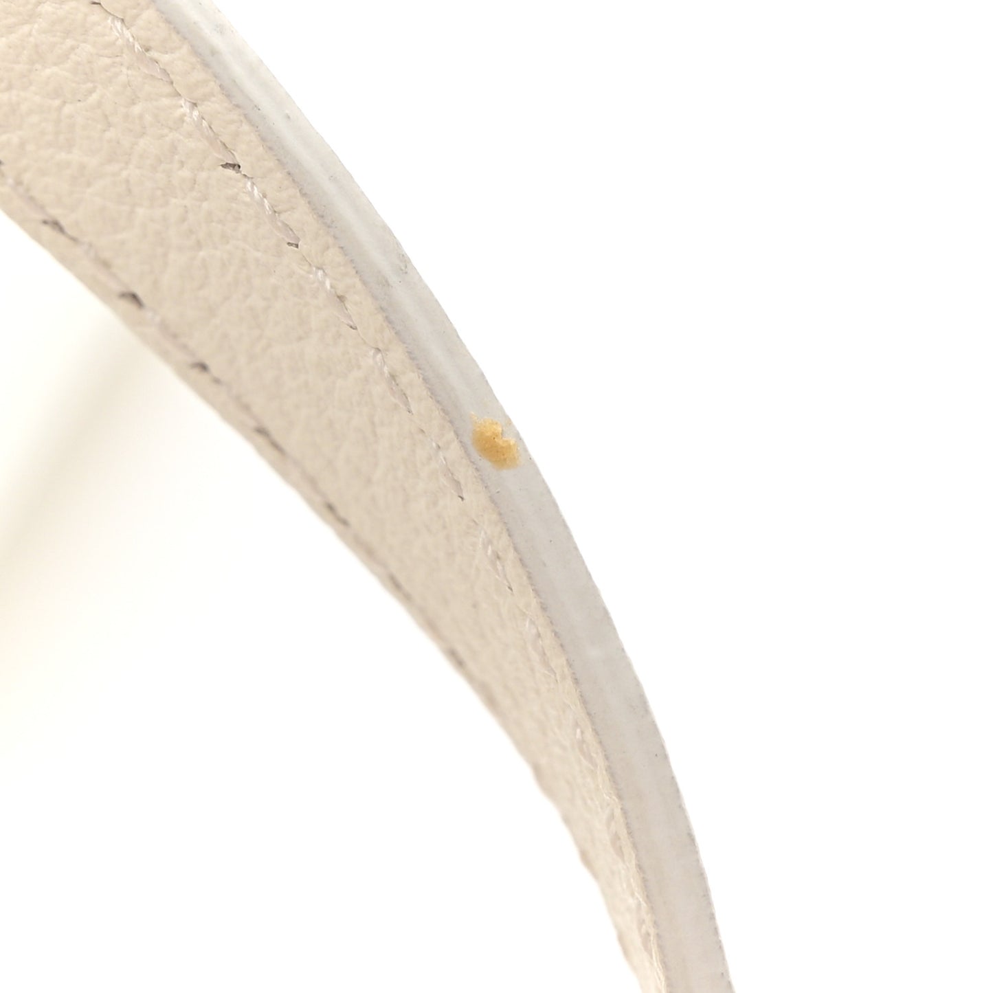 Grained Calfskin XXS Ville Top Handle Bag White Black