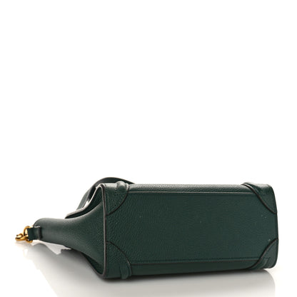 Celine Drummed Calfskin Nano Luggage Amazone 4 of 8