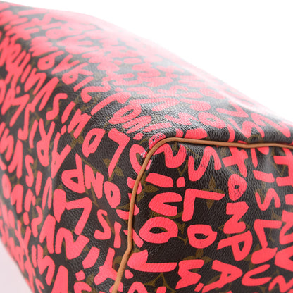 Louis Vuitton Monogram Graffiti Speedy 30 Fuchsia 14 of 19