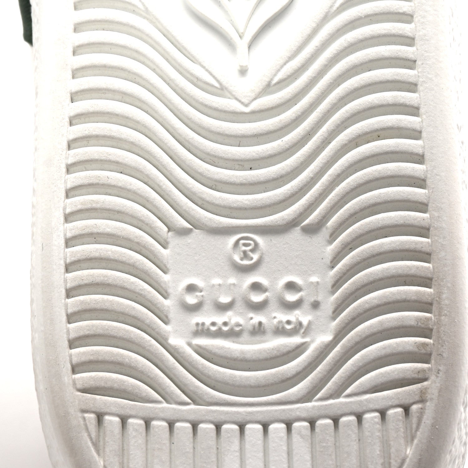 Gucci Calfskin Cat Embroidered Womens Ace Sneakers 35 White Green 7 of 10