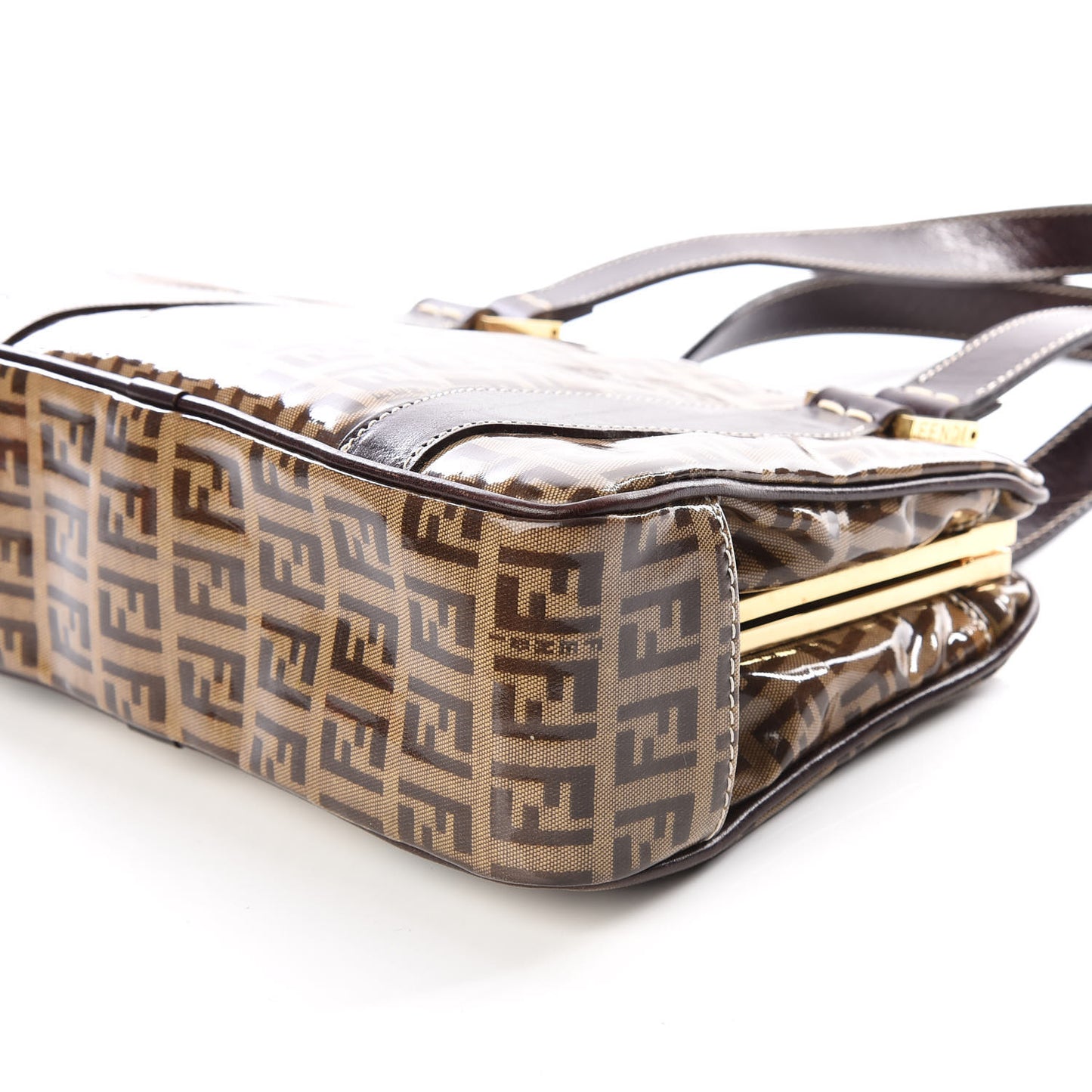 Vinyl Zucchino Small Shoulder Bag Tobacco